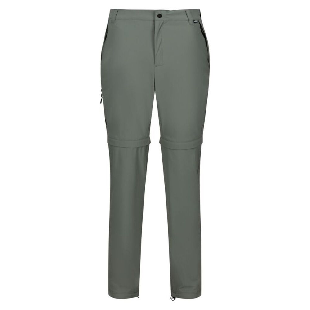 Regatta Mens Travel Light Zip-Off Pants / Agave Green